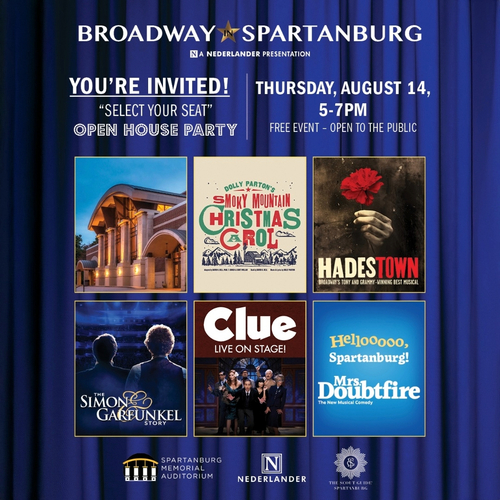 Broadway In Spartanburg 25-26 Season Open House