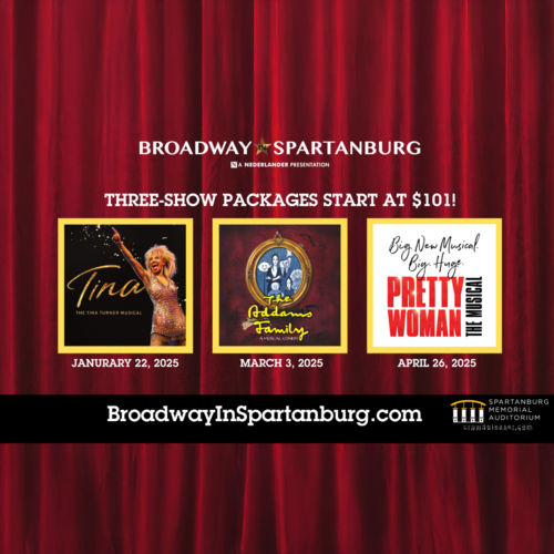 Broadway In Spartanburg 3-Show Package is here!